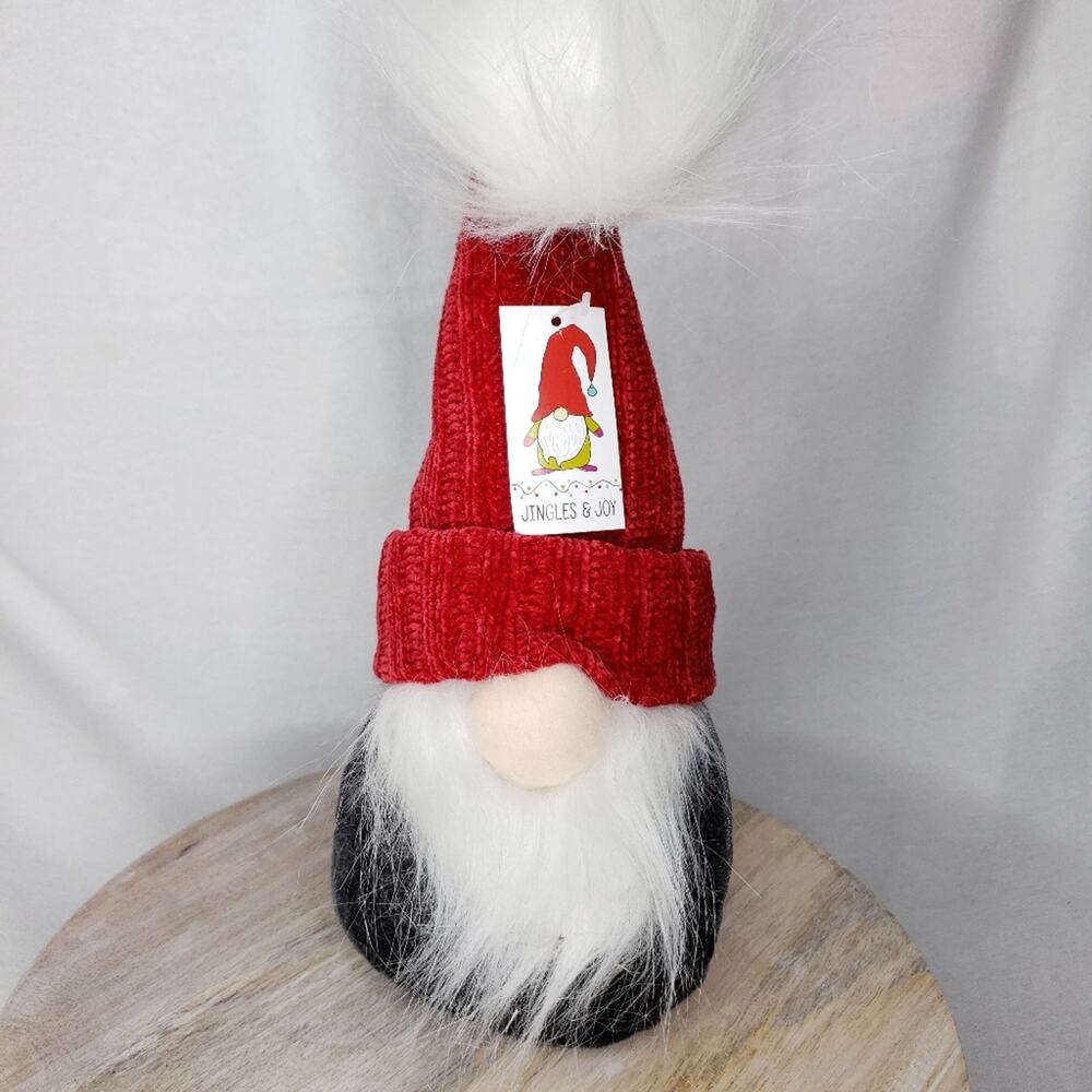Jingles & Joy Gnome with Red Knit Hat